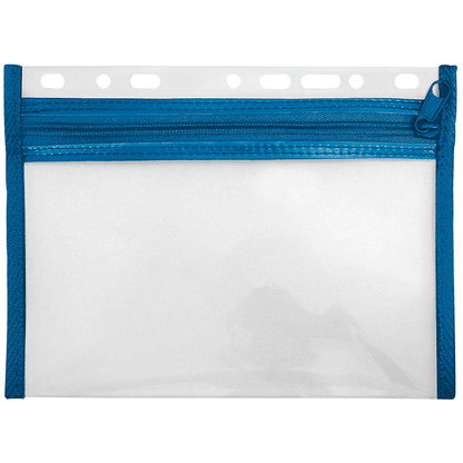 Artikelbild 2 für VELOFLEX Reißverschlussbeutel VELOBAG® DIN A5 transparent/blau 0,3 mm, 1 St., Artikelnummer 474585