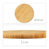 Artikelbild 1 für relaxdays Frühstücksbretter braun 25,0 x 25,0 cm, 2 St., Artikelnummer 473452