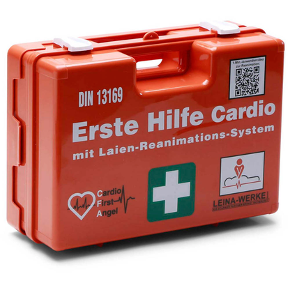 Artikelbild für LEINA-WERKE Erste-Hilfe-Koffer Maxi Cardio DIN 13169 + Erweiterung orange, Artikelnummer 430409