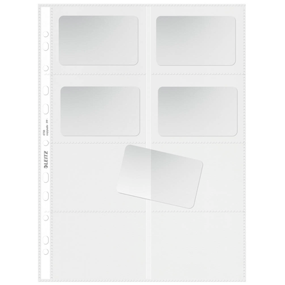Artikelbild 7 für LEITZ Visitenkartenhüllen DIN A4 glasklar glatt 0,10 mm, 10 St., Artikelnummer 385017