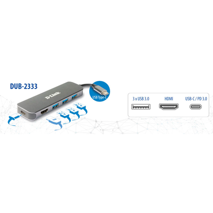 Artikelbild 4 für D-Link Multiport-Adapter DUB-2333, Artikelnummer 661577