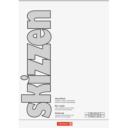 Artikelbild für BRUNNEN Skizzenblöcke DIN A5, 5 Blöcke, Artikelnummer 124185