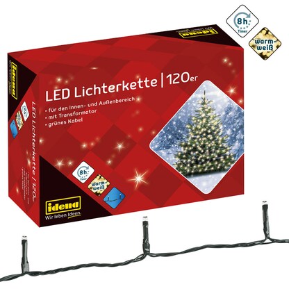 Artikelbild für Idena 120er LED Lichterkette grün 20,0 m, 1 St., Artikelnummer 638284