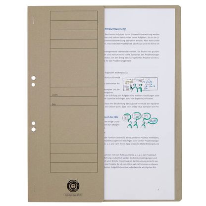 Artikelbild 3 für Ösenhefter Karton grau DIN A4, halber Deckel, 1 St., Artikelnummer 136717