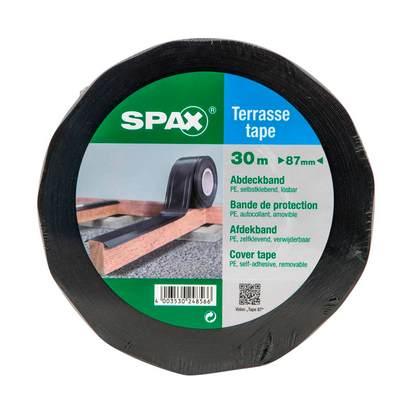 Artikelbild 3 für SPAX® Terrassen-Tape Gewebeband schwarz 87,0 mm x 30,0 m 1 St., Artikelnummer 397879