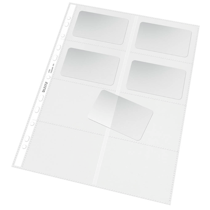 Artikelbild 8 für LEITZ Visitenkartenhüllen DIN A4 glasklar glatt 0,10 mm, 10 St., Artikelnummer 385017