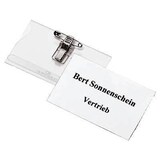 Artikelbild 1 für DURABLE Namensschilder mit Kombiklemme 7,5 x 4,0 cm, 50 St., Artikelnummer 573527