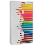 Artikelbild 1 für PAPERFLOW easyOffice Rollladenschrank Stifte ohne Fachböden 110,0 x 41,5 x 204,0 cm, Artikelnummer 132896