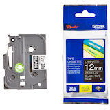 Artikelbild 1 für brother Schriftband TZe-335 TZE335, 12 mm, weiß auf schwarz, 1 St., Artikelnummer 784868