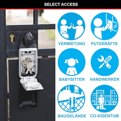 Artikelbild 6 für Master Lock® 5420EURD Schlüsseltresor silber, Zahlenschloss, 7,2 x 5,2 x 17,5 cm, 1 St., Artikelnummer 727721