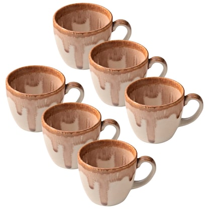 Artikelbild für HEART & SOUL Espressotassen Perfect Match Oyster braun 0,08 l, 6 St., Artikelnummer 106787