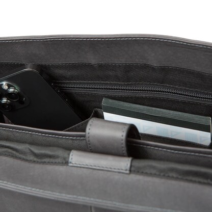 Artikelbild 4 für PRIDE & SOUL Aktentasche DISTRICT Leder grau 47260, Artikelnummer 147229