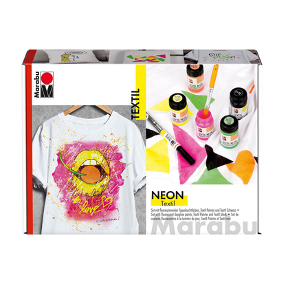 Artikelbild 2 für Marabu Neon Stoffmalfarben farbsortiert, 5 St., Artikelnummer 399887