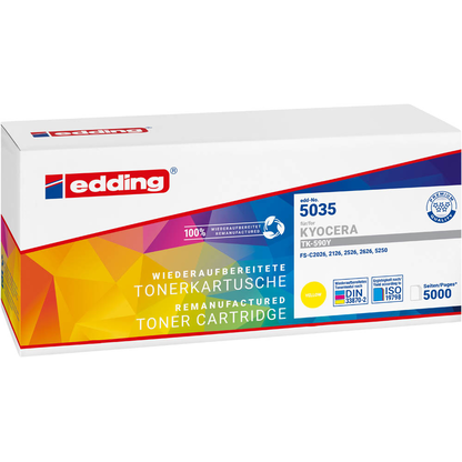 Artikelbild 2 für edding EDD-5035 gelb Toner kompatibel zu KYOCERA TK-590Y, Artikelnummer 284796