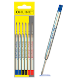 Artikelbild 1 für ONLINE® 70007 Kugelschreiberminen M Farbsortiert, 6 St., Artikelnummer 283897