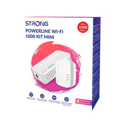 Artikelbild 5 für STRONG 1000 Wi-Fi Mini KIT Powerline-Adapter-Set, 1 St., Artikelnummer 583488