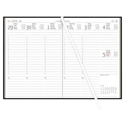 Artikelbild 3 für ZETTLER KALENDER Buchkalender Wochenplaner 2026 schwarz, 1 St., Artikelnummer 559306