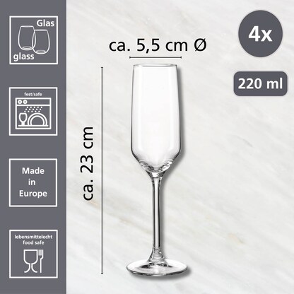 Artikelbild 2 für Ritzenhoff & Breker Sektgläser Rumba 220,0 ml, 4 St., Artikelnummer 705291