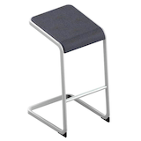 Artikelbild 1 für Quadrifoglio Hocker C-STOOL OCSTOA01/2JUX anthrazit, 1 St., Artikelnummer 669972
