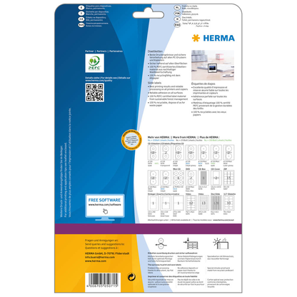 Artikelbild 4 für HERMA Dia-Etiketten 5071 weiß, 25 Blatt, Artikelnummer 800641