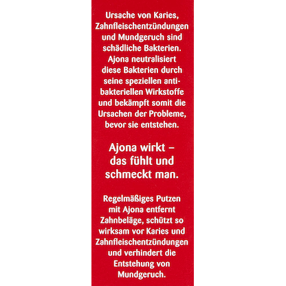 Artikelbild 4 für AJONA® Stomaticum Zahnpasta 25 ml, Artikelnummer 421187