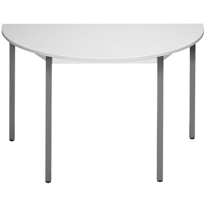 Artikelbild für SODEMATUB Mehrzwecktisch lichtgrau, dunkelgrau halbrund, Vierkantrohr grau, 120,0 x 60,0 x 74,0 cm, Artikelnummer 969881