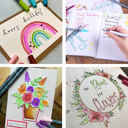 Artikelbild 15 für ONLINE® All-In-One Handlettering-Set farbsortiert, 1 Set, Artikelnummer 283931