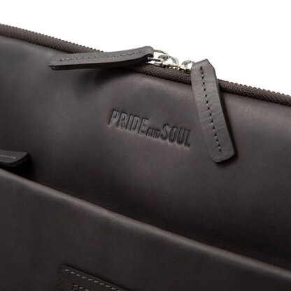 Artikelbild 5 für PRIDE & SOUL Konferenzmappe TERRA Leder DIN A4 grau, Artikelnummer 147237