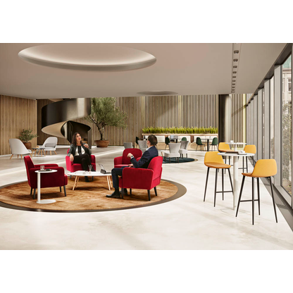 Artikelbild 3 für meet powered by PAPERFLOW Stehtisch rund Spanplatte weiß 60,0 x 60,0 x 110,0 cm, 1 St., Artikelnummer 578094