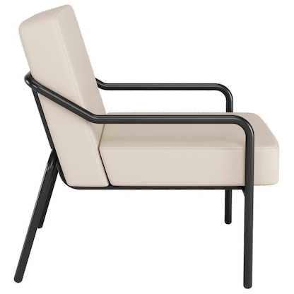 Artikelbild 2 für medso powered by PAPERFLOW Sessel MEDSO M creme schwarz Kunstleder 58,0 x 74,3 x 73,6 cm, 1 St., Artikelnummer 522076