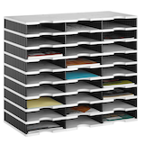 Artikelbild 1 für styro Sortierstation Styrodoc grau/schwarz mit 27 Fächern, Artikelnummer 435818