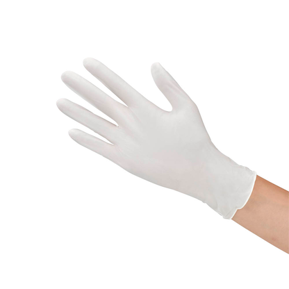 Artikelbild 4 für HYGOSTAR unisex Einmalhandschuhe SAFE PREMIUM weiß Größe M, 100 St., Artikelnummer 597922