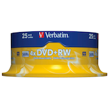 Artikelbild 1 für verbatim DVD+RW 4,7 GB wiederbeschreibbar, 25 St., Artikelnummer 239384