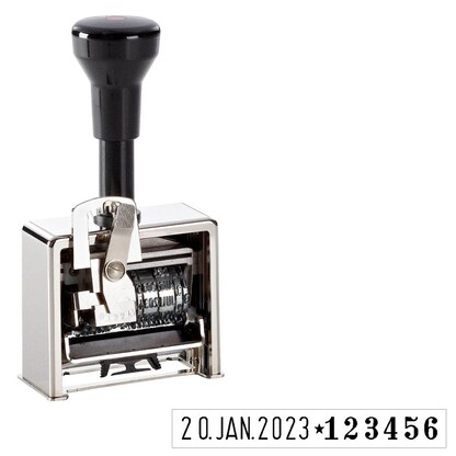 Artikelbild für REINER Paginierstempel Modell 9 selbstfärbend schwarz ohne Logo, 1 St., Artikelnummer 717924