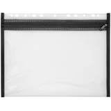 Artikelbild 1 für VELOFLEX Reißverschlussbeutel VELOBAG® DIN A4 transparent/schwarz 0,3 mm, 1 St., Artikelnummer 474767