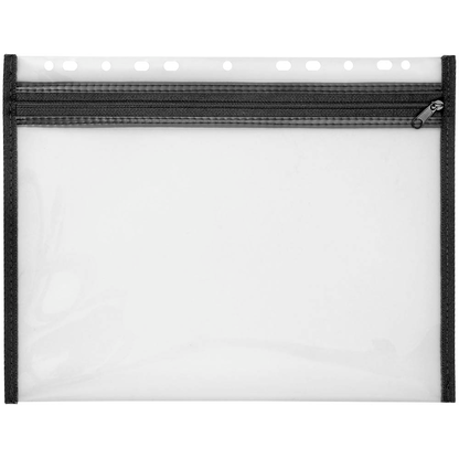Artikelbild für VELOFLEX Reißverschlussbeutel VELOBAG® DIN A4 transparent/schwarz 0,3 mm, 1 St., Artikelnummer 474767