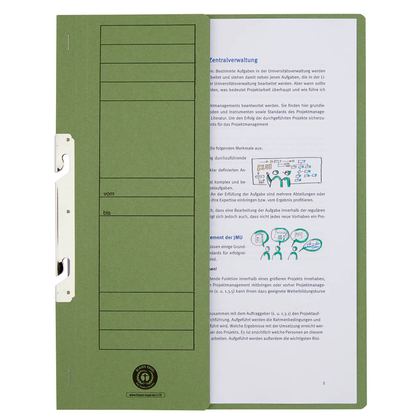 Artikelbild 5 für Einhakhefter Karton grün DIN A4, halber Deckel, 20 St., Artikelnummer 234732