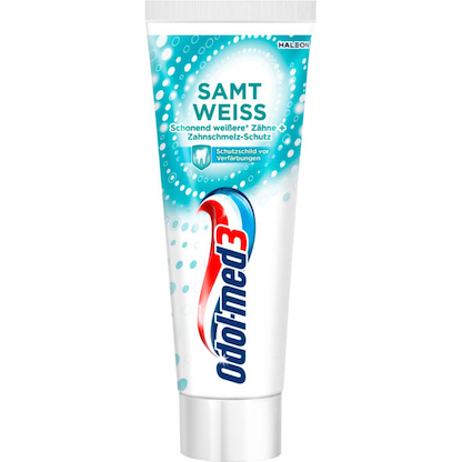Artikelbild für Odol-med3® SAMTWEISS Zahnpasta 75 ml, Artikelnummer 570107