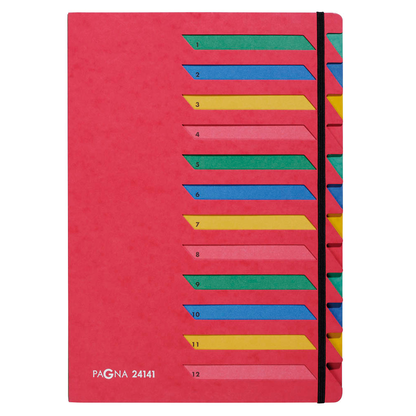 Artikelbild für PAGNA Ordnungsmappe 12 Fächer rot, 1 St., Artikelnummer 177022