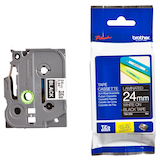 Artikelbild 1 für brother Schriftband TZe-355 TZE355, 24 mm, weiß auf schwarz, 1 St., Artikelnummer 784942