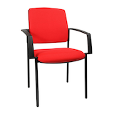 Artikelbild 1 für Topstar Besucherstühle BtoB 10 BB100A G21 rot Stoff, 2 St., Artikelnummer 634752