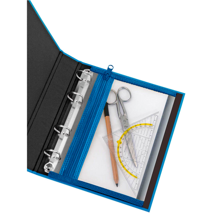 Artikelbild 3 für VELOFLEX Reißverschlussbeutel VELOBAG® DIN A5 transparent/blau 0,3 mm, 1 St., Artikelnummer 474585