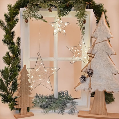 Artikelbild 12 für Idena Metallsterne LED Dekoleuchten weiß, 3 St., Artikelnummer 761922