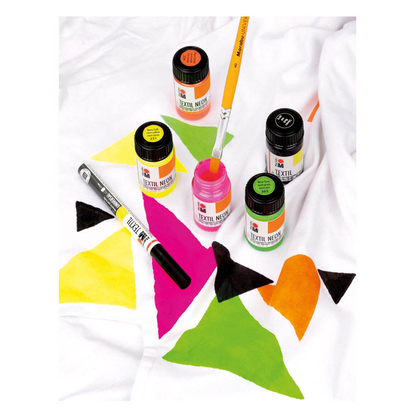 Artikelbild 5 für Marabu Neon Stoffmalfarben farbsortiert, 5 St., Artikelnummer 399887
