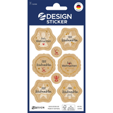 Artikelbild 1 für AVERY Zweckform Aufkleber Frohe Weihnachten, braun, 8 Etiketten, Artikelnummer 723716