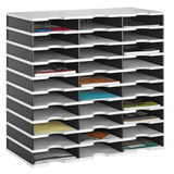 Artikelbild 1 für styro Sortierstation Styrodoc grau/schwarz mit 30 Fächern, Artikelnummer 435826