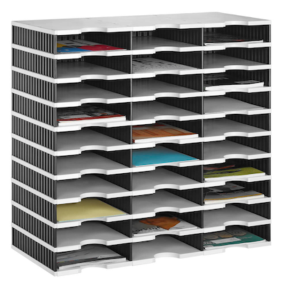 Artikelbild für styro Sortierstation Styrodoc grau/schwarz mit 30 Fächern, Artikelnummer 435826