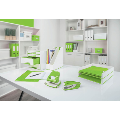 Artikelbild 4 für LEITZ Briefablage WOW Duo Colour perlweiß/grün DIN A4, 1 St., Artikelnummer 908595