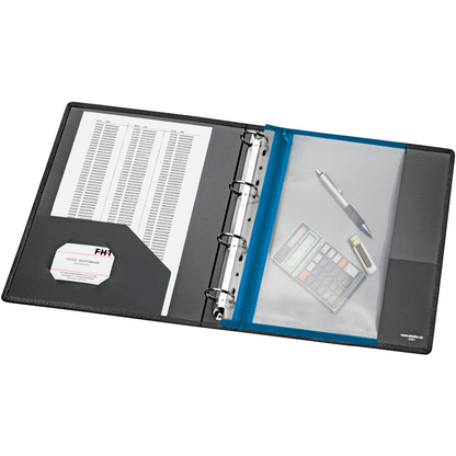 Artikelbild 2 für VELOFLEX Reißverschlussbeutel VELOBAG® DIN A4 transparent/blau 0,3 mm, 1 St., Artikelnummer 474759