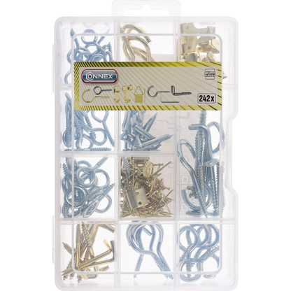 Artikelbild 2 für CONNEX Haken- und Ösen-Sortiment DP8500110 242-teilig, Artikelnummer 550337
